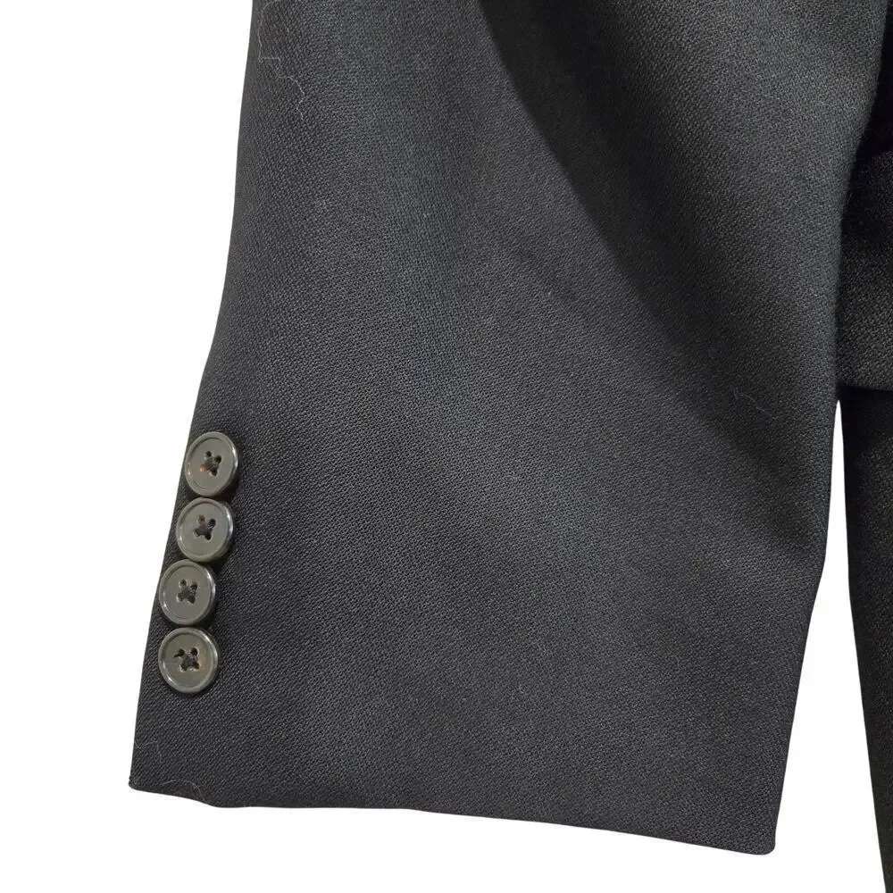 Joseph Abboud 100% Wool Black 3-button Blazer Sports Coat Made in USA Sz 38R